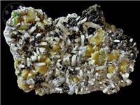 白鎢礦+閃鋅礦，內(nèi)蒙古，東烏珠穆沁旗，額仁高畢