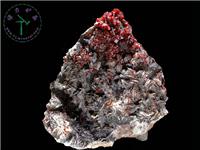 釩鉛礦+重晶石，-32x32x23cm-摩洛哥