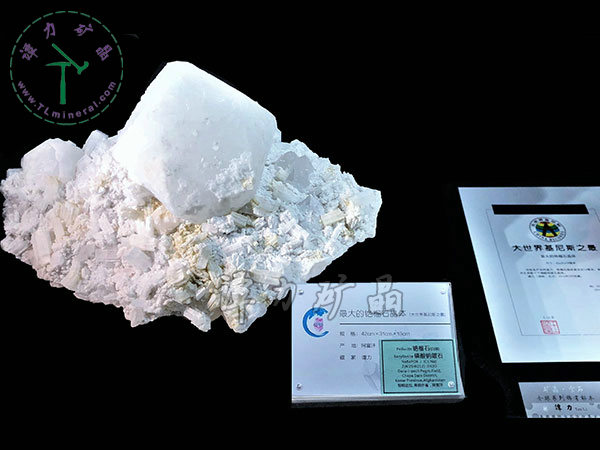 基尼斯之最：銫榴石和磷鈉鈹石，42x31x19,阿富汗