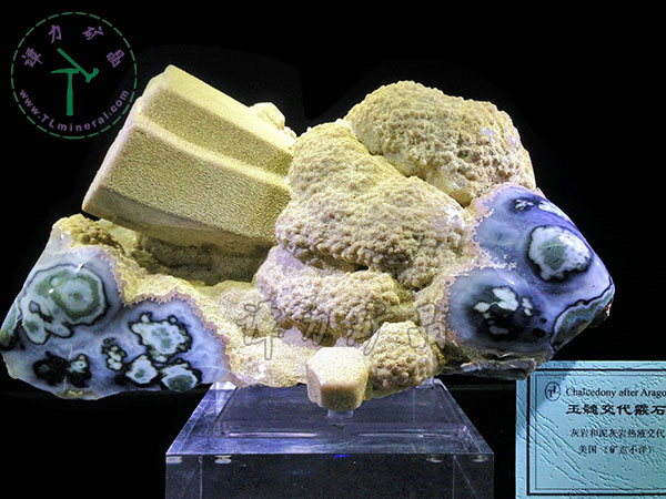 玉髓交代霰石，17x15x11,美國